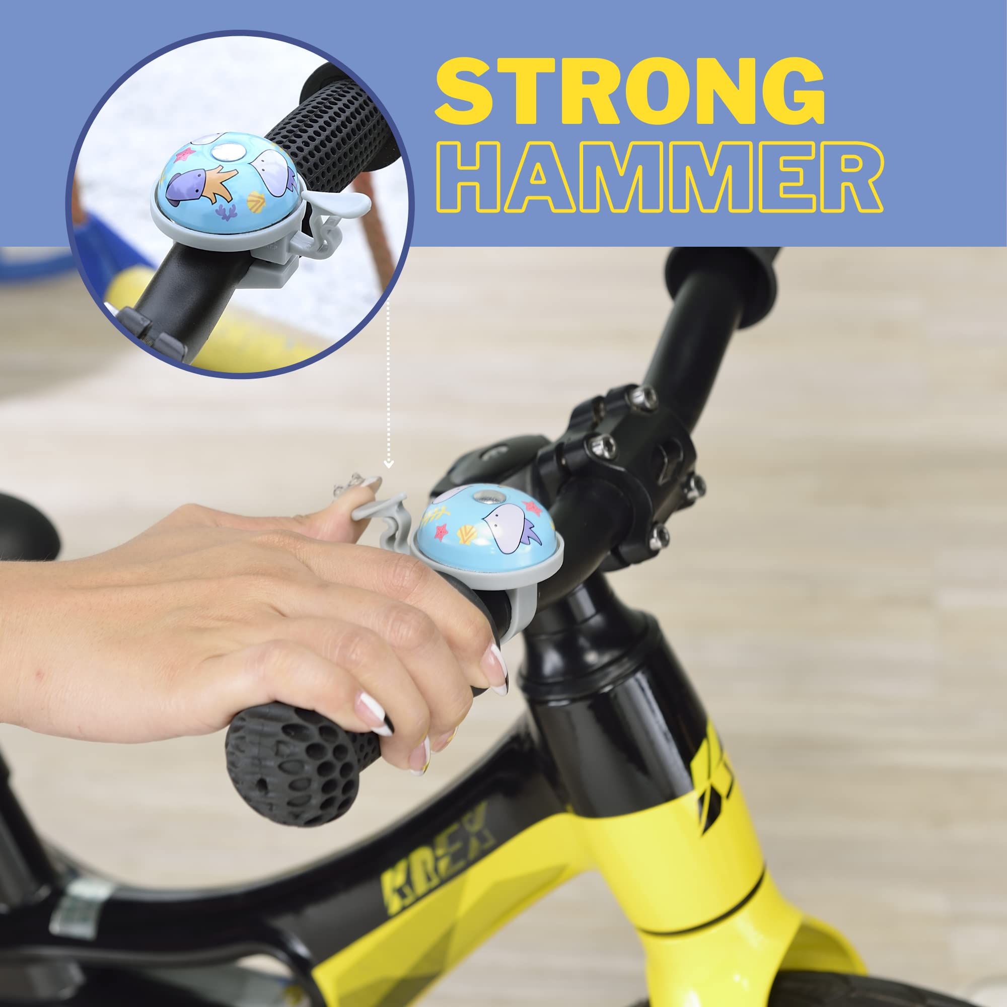 Bell♡　1207　♡ Amazon.com : N+1 Kids Bike Bell- Cute sea animals bicycle